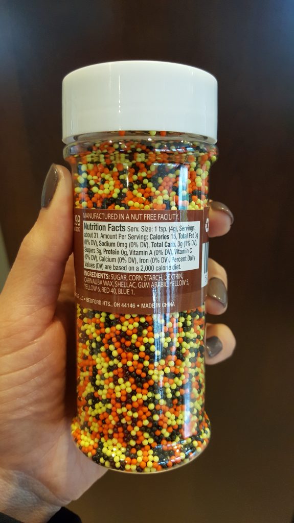 Fall Colored Sprinkles Nut Free Mom Blog Nut Free Lifestyle